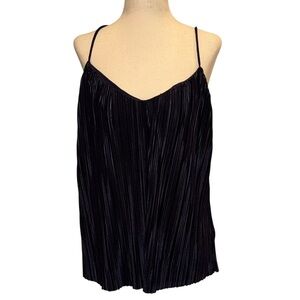 H&M Thin Strap Pleated Top in Navy 🫐